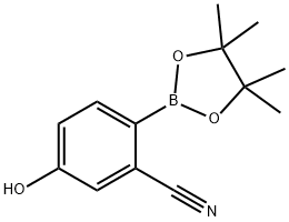 4-羟基-2-氰基苯硼酸频哪醇酯 结构式
