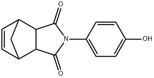 2-(4-羟基苯基)-3A,4,7,7A-四氢-1H-4,7-甲并异吲哚-1,3(2H)-二酮 结构式