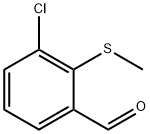 3-Chloro-2-(methylsulfanyl)benzaldehyde 结构式