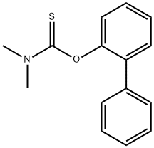 DIMETHYL-THIOCARBAMIC ACID O-BIPHENYL-2-YL ESTER 结构式
