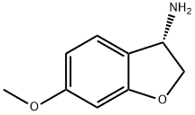 (S)-6-甲氧基-2,3-二氢苯并呋喃-3-胺 结构式