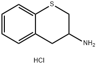 硫代苯并二氢吡喃-3-胺盐酸盐 结构式