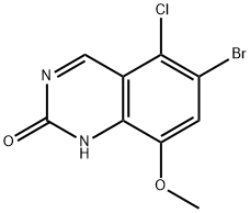 8-甲氧基-5-氯-8-甲氧基-喹唑啉-2(1H)-酮 结构式