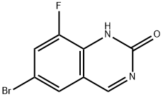 6-溴-8-氟喹唑啉-2-酮 结构式