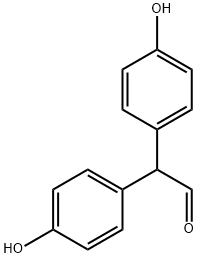 2,2-Bis(4-hydroxyphenyl)acetaldehyde 结构式