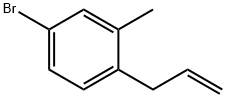 1-烯丙基-4-溴-2-甲基苯 结构式