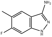6-氟-5-甲基-1H-吲唑-3-胺 结构式