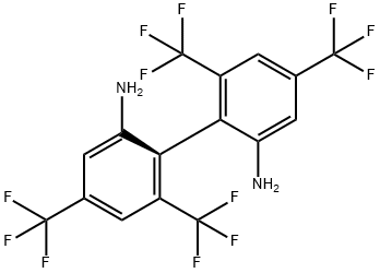 (R)-4,4',6,6'-四三氟甲基-[1,1'-联苯]-2,2'-二胺 结构式