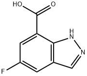 5-氟-1H-吲唑-7-甲酸 结构式