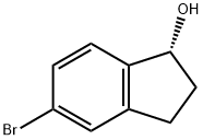 (R)-5-溴-2,3-二氢-1H-茚-1-醇 结构式