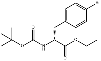BOC-D-4-溴苯丙氨酸乙酯 结构式