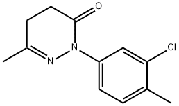 2-(3-Chloro-4-methylphenyl)-6-methyl-4,5-dihydropyridazin-3(2H)-one 结构式