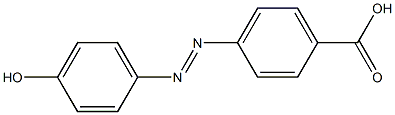 4-(4′-HYDROXYPHENYLAZO)BENZOIC ACID 结构式