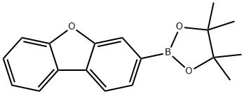 2-(二苯并[B,D]呋喃-3-基)-4,4,5,5-四甲基-1,3,2-二氧杂硼烷 结构式