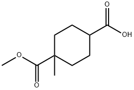 4-(METHOXYCARBONYL)-4-METHYLCYCLOHEXANECARBOXYLIC ACID 结构式