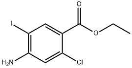 ethyl 4-amino-2-chloro-5-iodobenzoate 结构式