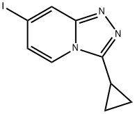 3-Cyclopropyl-7-iodo-[1,2,4]triazolo[4,3-a]pyridine 结构式