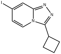 3-环丁基-7-碘-[1,2,4]三唑并[4,3-A]吡啶 结构式