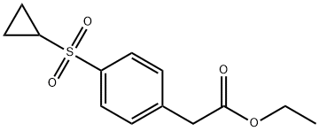 2-[4-(环丙基磺酰基)苯基]-2-氧代乙酸乙酯 结构式