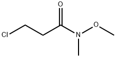 3-氯-N-甲氧基-N-甲基丙酰胺 结构式