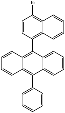9-(4-溴萘-1-基)-10-苯基蒽 结构式