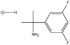 2-(3,5-二氟苯基)丙-2-胺盐酸盐 结构式