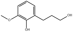 2-(3-Hydroxypropyl)-6-methoxyphenol 结构式