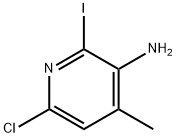 6-氯-2-碘-4-甲基吡啶-3-胺 结构式