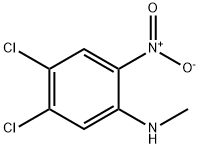 4,5-二氯-N-甲基-2-硝基苯胺 结构式