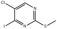 5-氯-4-碘-2-(甲硫基)嘧啶 结构式