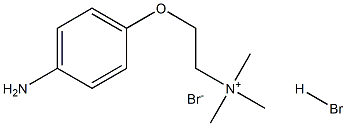 2-(4-氨基苯氧基)-N,N,N-三甲基乙基溴化氢溴酸 结构式