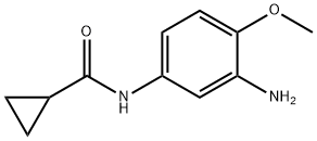N-(3-amino-4-methoxyphenyl)cyclopropanecarboxamide 结构式