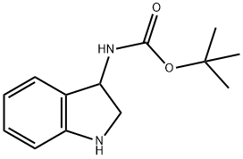 3-(BOC-氨基)吲哚啉 结构式