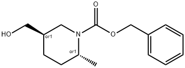 Benzyl 5-(Hydroxymethyl)-2-Methylpiperidine-1-Carboxylate 结构式