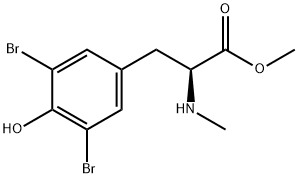 2,6-二溴-N-甲基酪氨酸甲基酯 结构式