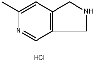 6-甲基-2,3-二氢-1H-吡咯并[3,4-C]吡啶二盐酸盐 结构式