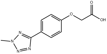 [4-(2-methyl-2H-tetrazol-5-yl)phenoxy]acetic acid 结构式