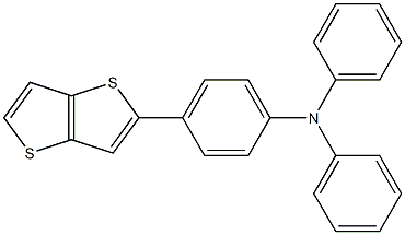 Diphenyl-(4-thieno[3,2-b]thiophen-2-yl-phenyl)-amine 结构式