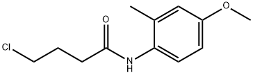 4-氯-N-(4-甲氧基-2-甲基苯基)丁酰胺 结构式