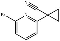 1-(6-bromopyridin-2-yl)cyclopropanecarbonitrile 结构式