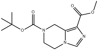 7-tert-butyl 1-methyl 5,6-dihydroimidazo[1,5-a]pyrazine-1,7(8H)-dicarboxylate 结构式