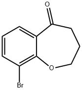 9-溴-2,3,4,5-四氢-1-苯并氧杂卓-5-酮 结构式