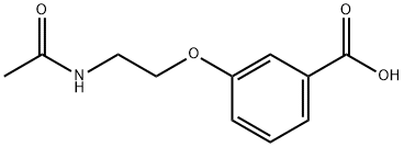 3-(2-乙酰氨基乙氧基)苯甲酸 结构式