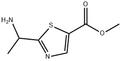 2-(1-氨基乙基)噻唑-5-羧酸甲酯 结构式