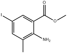 2-Amino-5-iodo-3-methylbenzoic Acid Methyl Ester 结构式