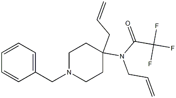 N-allyl-N-(4-allyl-1-benzylpiperidin-4-yl)-2,2,2-trifluoroacetamide 结构式