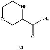 吗啉-3 - 羧酸的酰胺盐酸盐 结构式