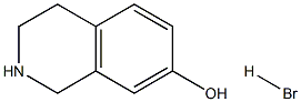 1,2,3,4-四氢异喹啉-7-醇氢溴酸盐 结构式