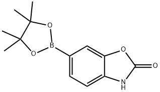 2-氧代-2,3-二氢苯并噁唑-6-硼酸频哪醇酯 结构式