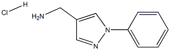 (1-苯基-1H-吡唑-4-基)甲胺盐酸盐 结构式